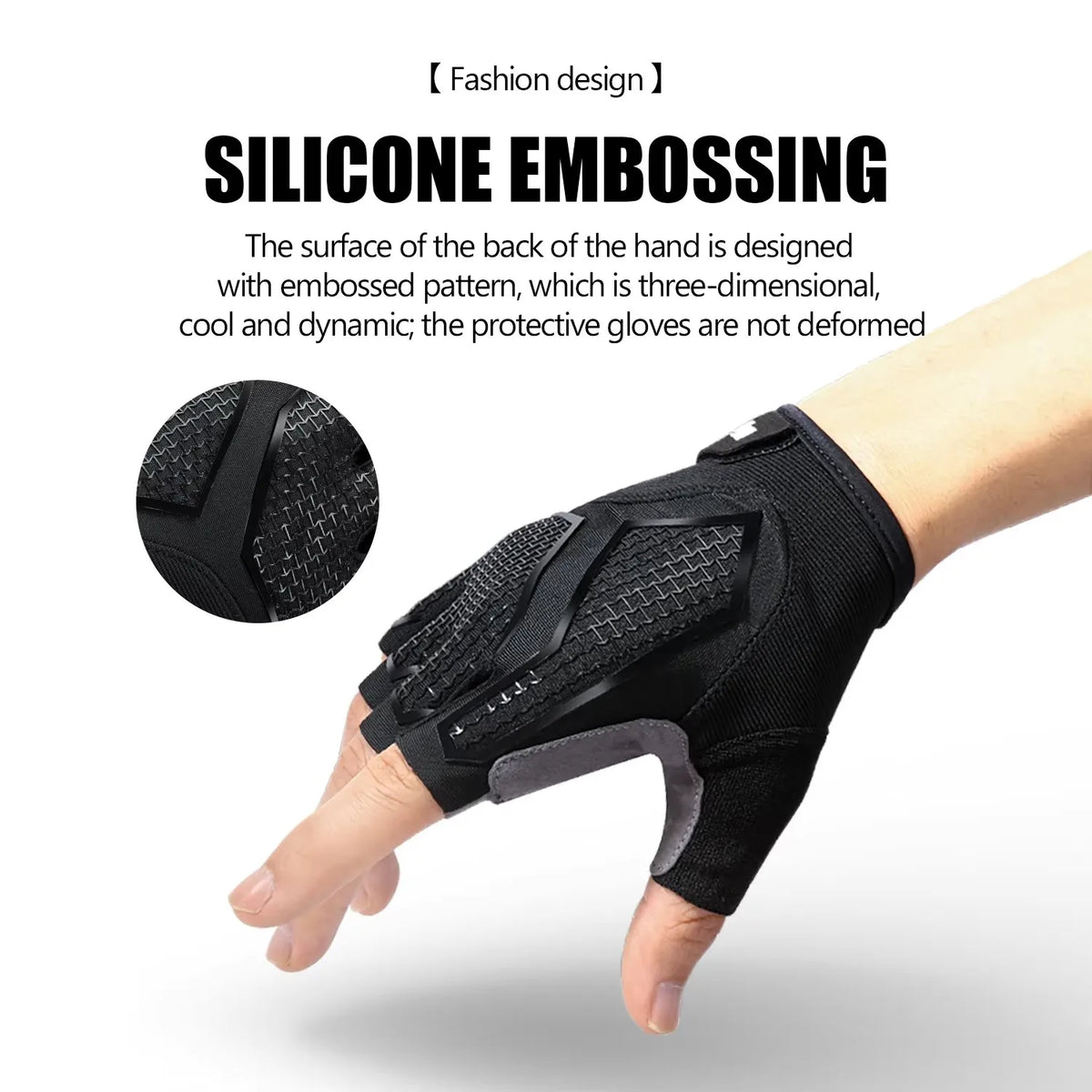 Half Finger Gel Cycling Gloves – Breathable MTB Bike Gloves