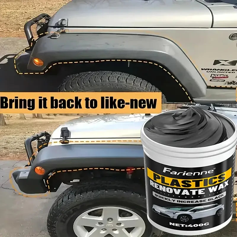 FARIENNE Car Plastic Wax Paste – Scratch, Dashboard & Tire Care