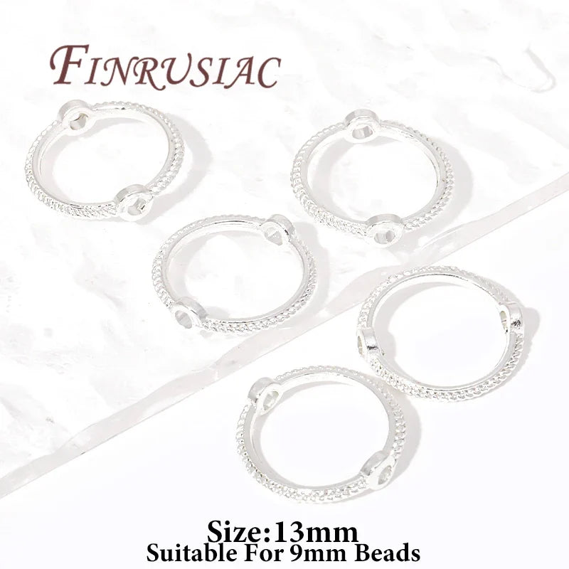 Brass Circle Frame Spacer Beads – 14K/18K Gold Plated DIY