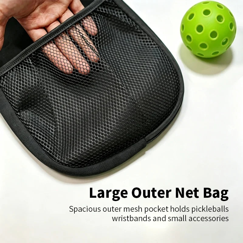 BUCKLOS Neoprene Pickleball Paddle Cover Bag with Zipper