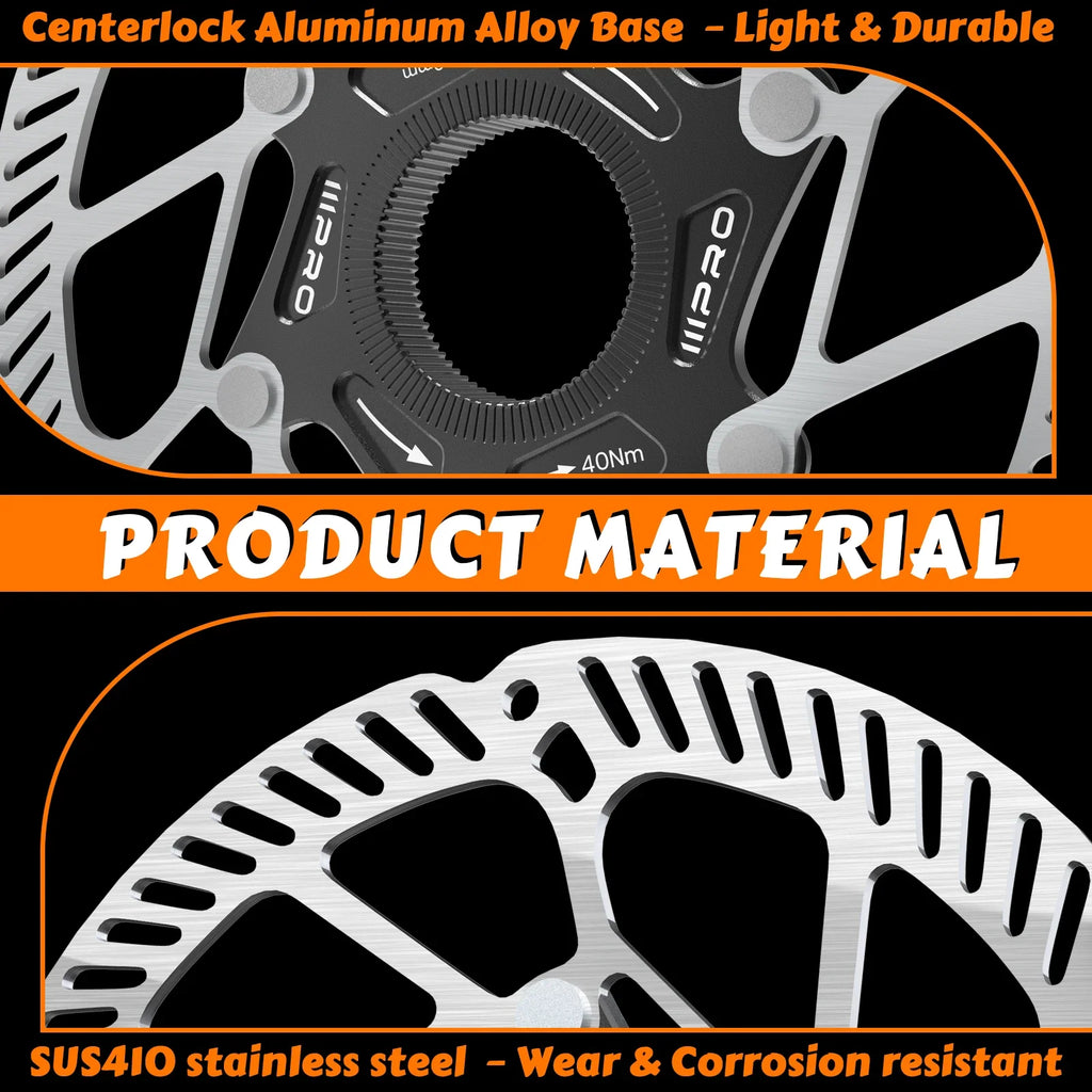 IIIPRO Centerlock Bike Rotor MTB & Road Disc Brake 140–180mm