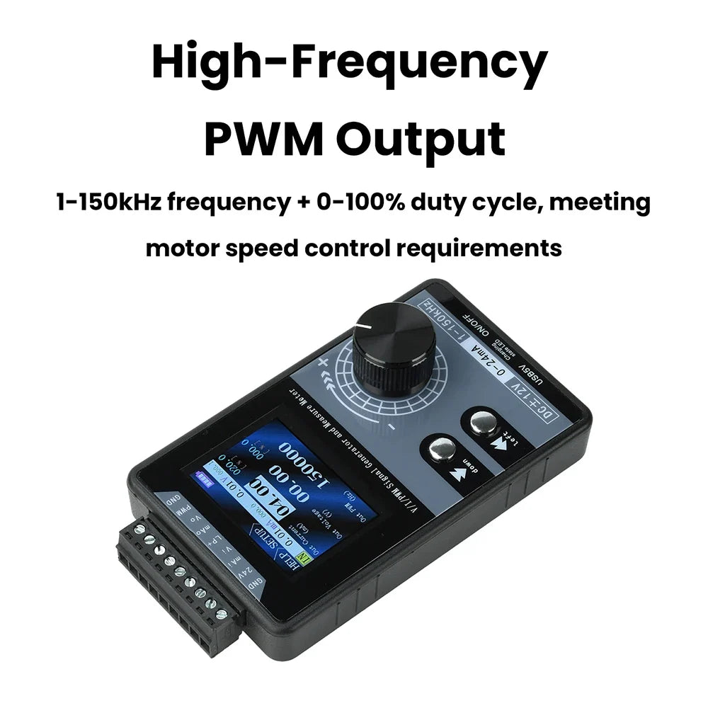 PWM Signal Generator 0-20mA 4-20mA 0-10V Colour Screen | Gaqqee