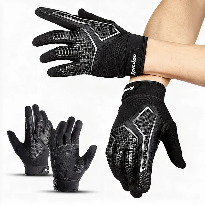 Full Finger Cycling Gloves – Non-Slip Shock-Absorbing MTB Gloves