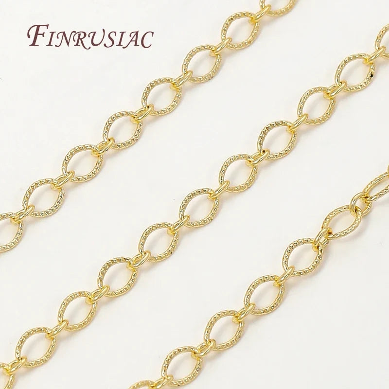 18K Gold Plated Brass Chain – DIY Necklace & Bracelet Making