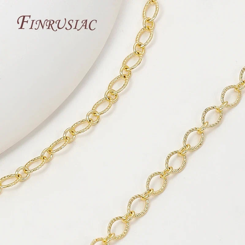 18K Gold Plated Brass Chain – DIY Necklace & Bracelet Making