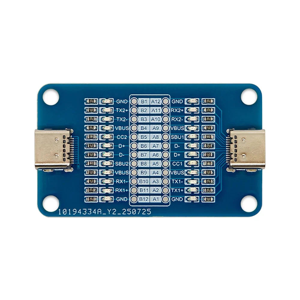 USB-C Cable Tester Module – 24-Pin Dual Port LED Indicator