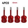 DAZZLEEX 4-Pack 6mm Diamond Drill Bits – Tile Marble M14 Thread