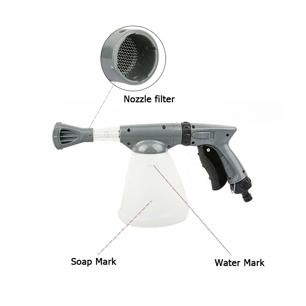 Soap Foam Gun Car & Garden Wash Nozzle – Tap Connector
