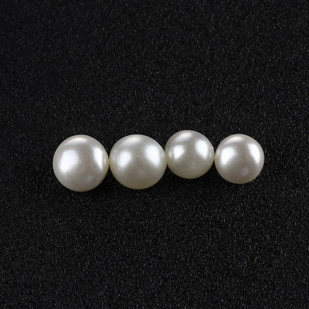 50PCS 10mm Pearl Shank Buttons for Sewing, DIY & Crafts