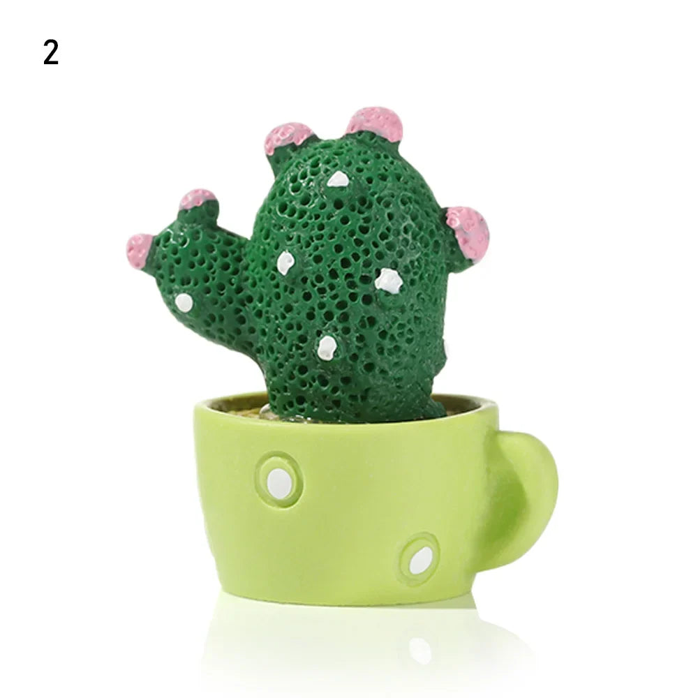 Fairy Garden Cactus Miniature Figurines – Micro Landscape Decor