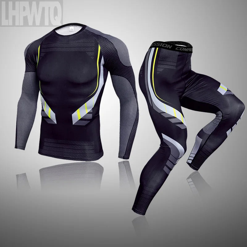 Men's Compression Base Layer Sport Suit | Quick-Dry Long Sleeve