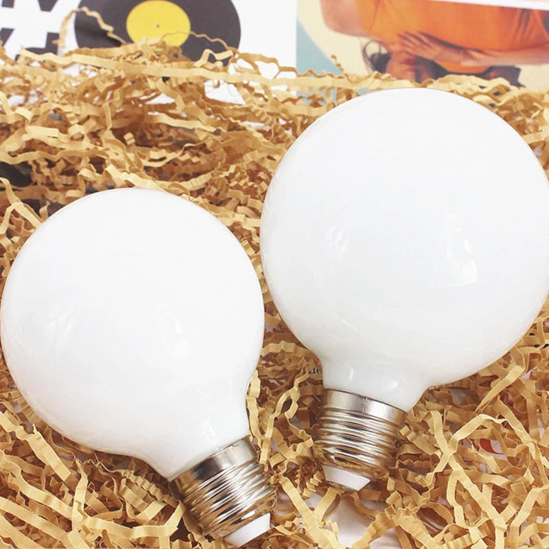 Milky Glass G80 G95 Globe LED Bulb 7W E27 Warm & Cool White