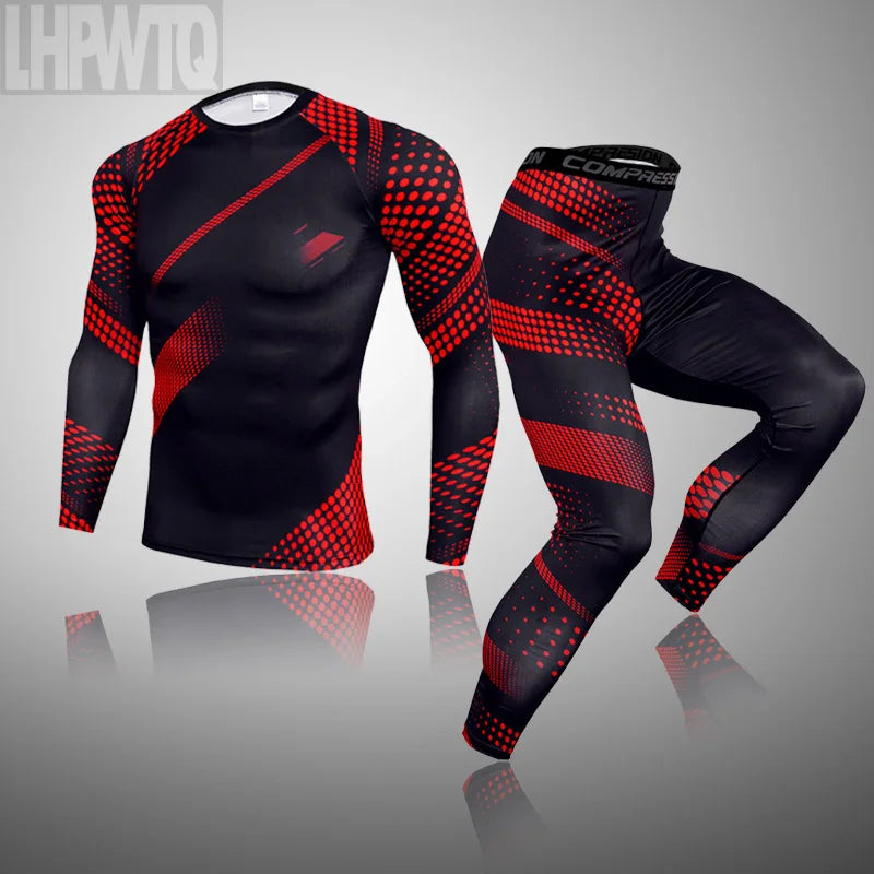 Men's Compression Base Layer Sport Suit | Quick-Dry Long Sleeve