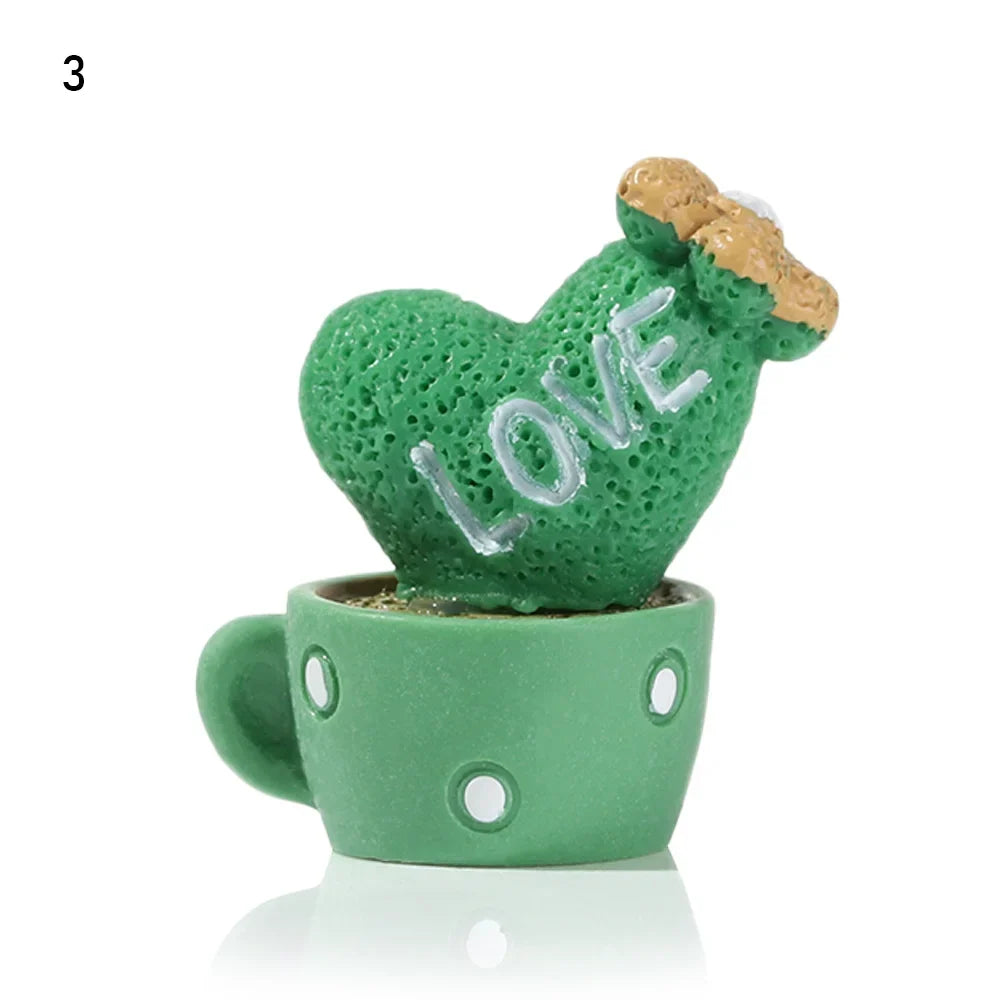 Fairy Garden Cactus Miniature Figurines – Micro Landscape Decor