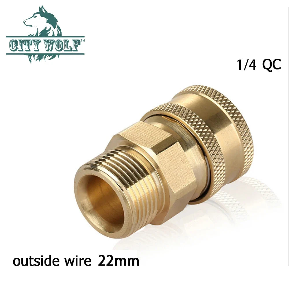 M22 to G1/4 Pressure Washer Adaptor – Quick Connect Female