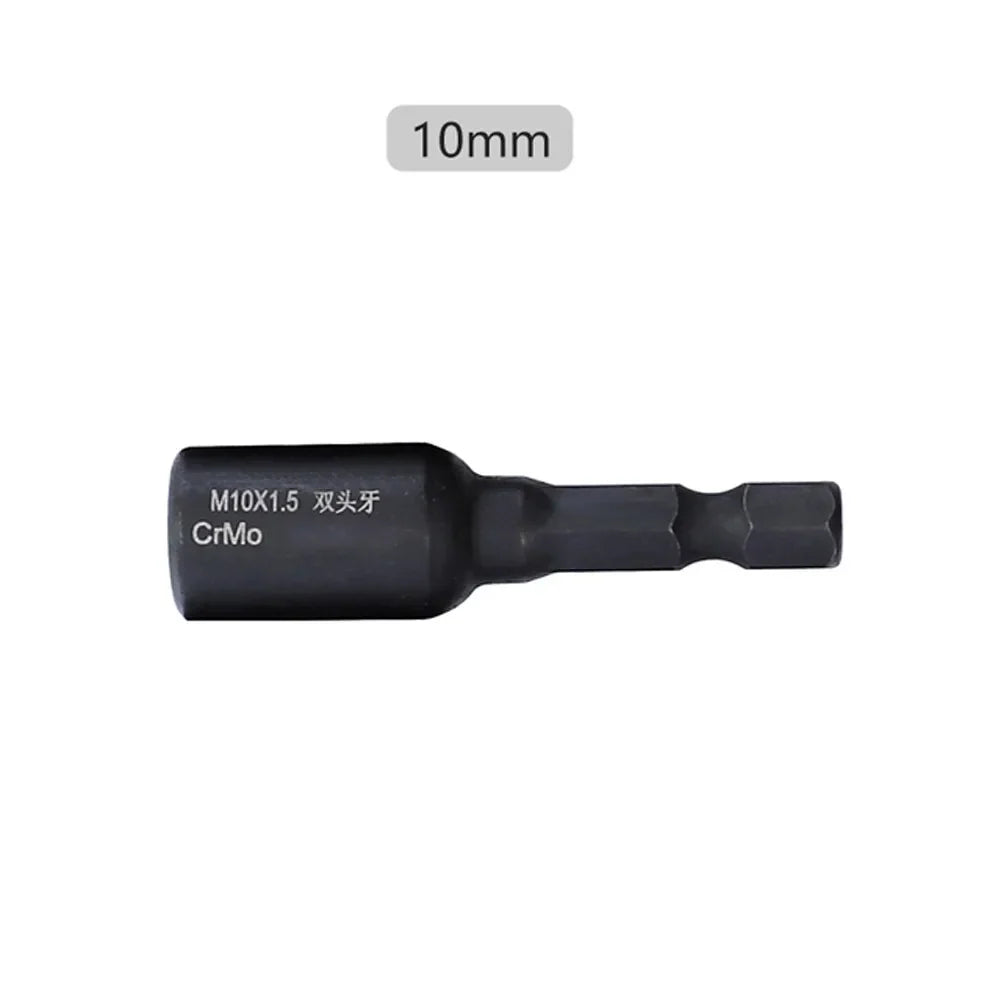 Self-Tapping Socket Adapter 1/4" Hex Shank – M6 M8 M10