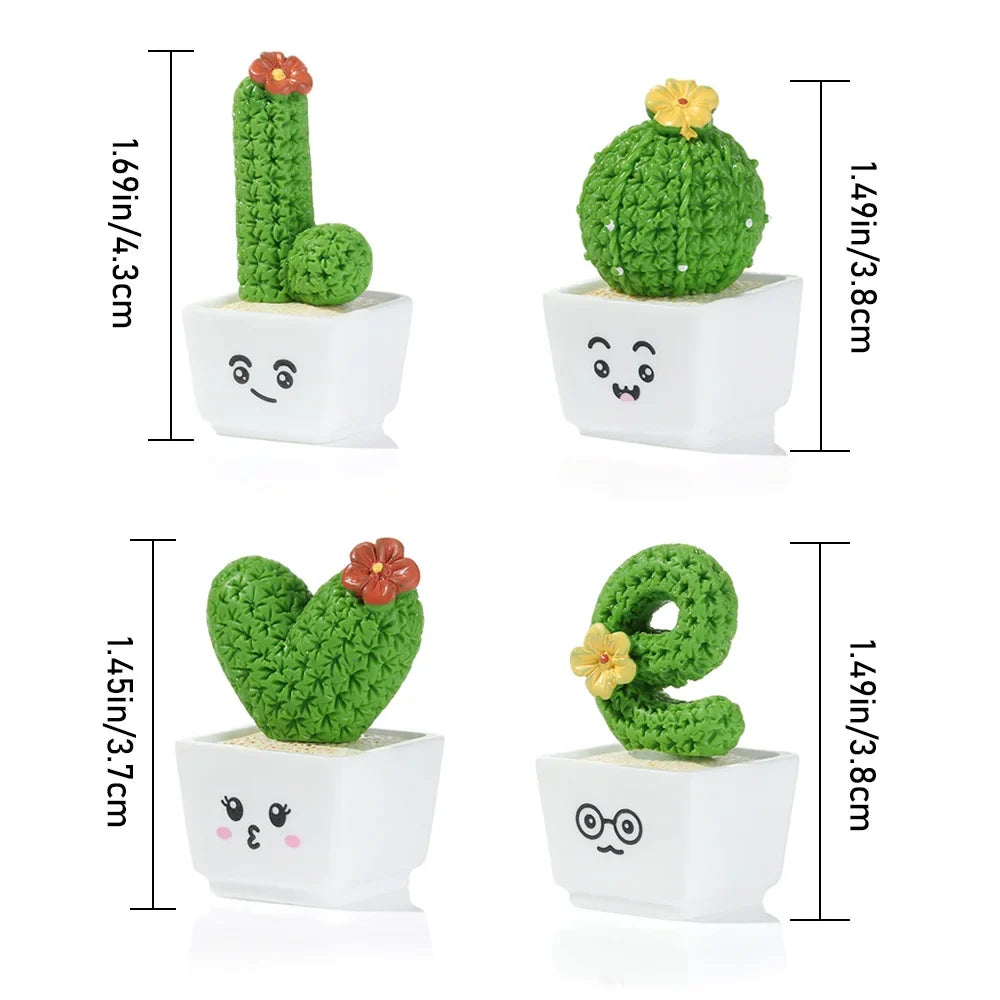 Fairy Garden Cactus Miniature Figurines – Micro Landscape Decor