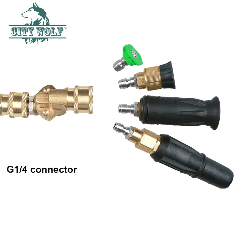 Pivoting Brass Coupler Pressure Washer 4500PSI 120° 5 Angles