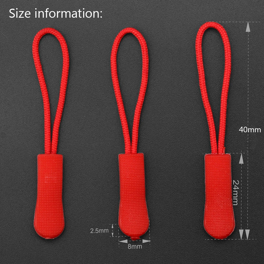 10pcs Zipper Pull Replacement Clips for Bags & Backpacks