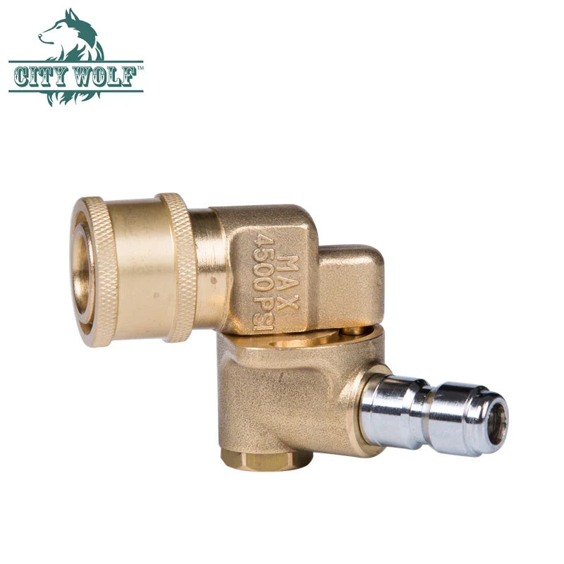 Pivoting Brass Coupler Pressure Washer 4500PSI 120° 5 Angles