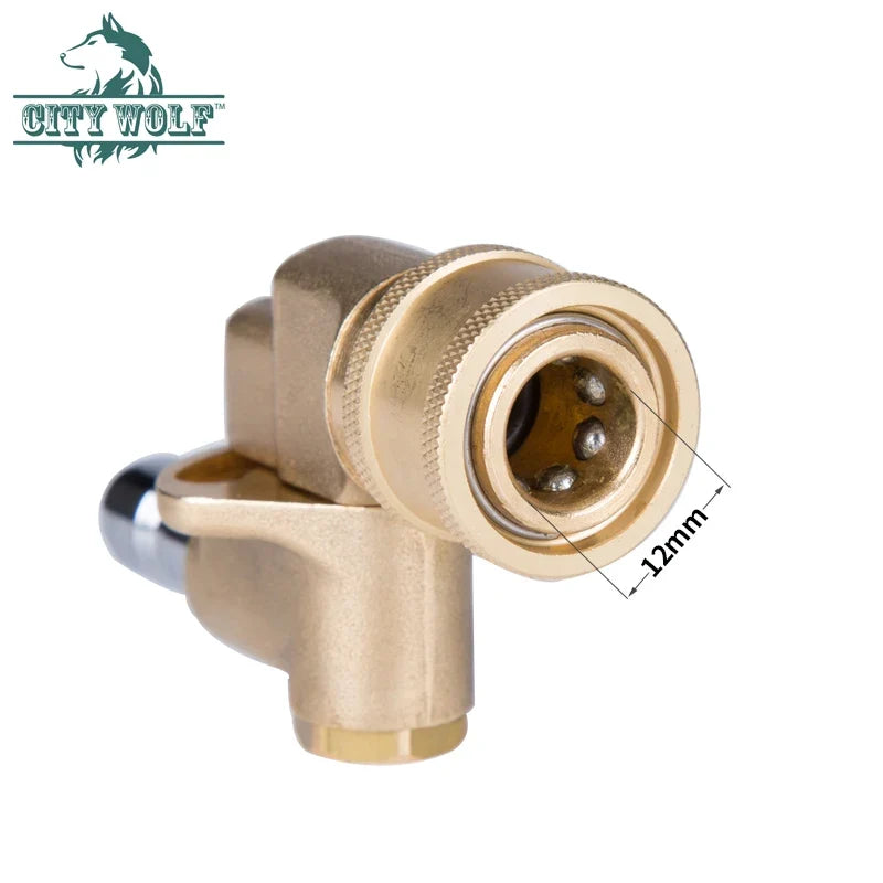 Pivoting Brass Coupler Pressure Washer 4500PSI 120° 5 Angles