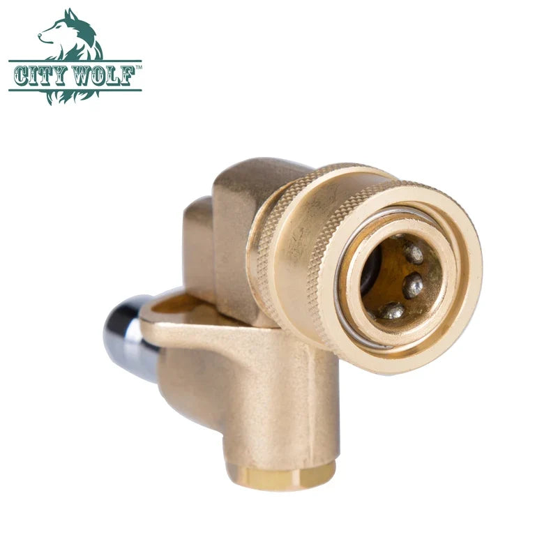 Pivoting Brass Coupler Pressure Washer 4500PSI 120° 5 Angles
