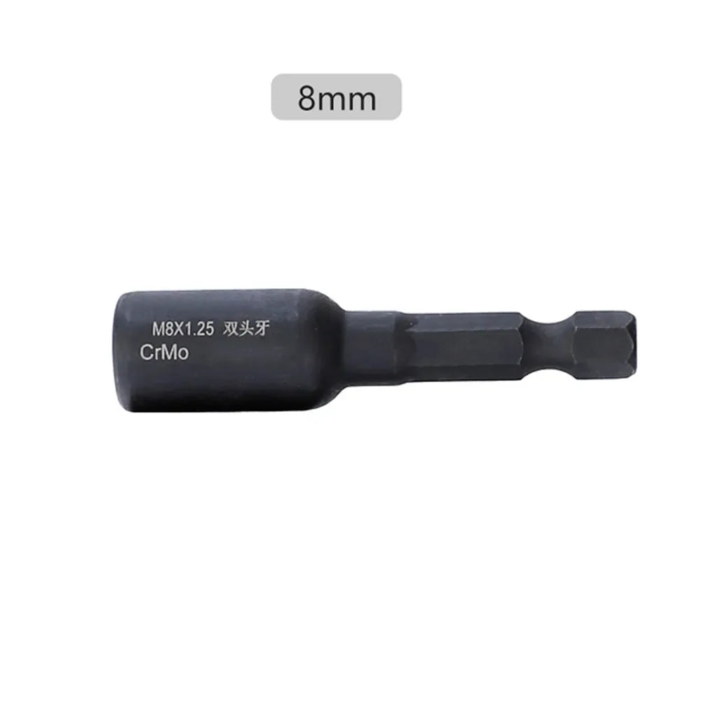 Self-Tapping Socket Adapter 1/4" Hex Shank – M6 M8 M10