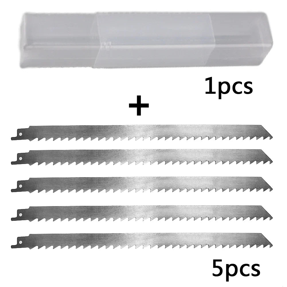 5-Pack 300mm Stainless Steel Reciprocating Saw Blades – Ice & Meat