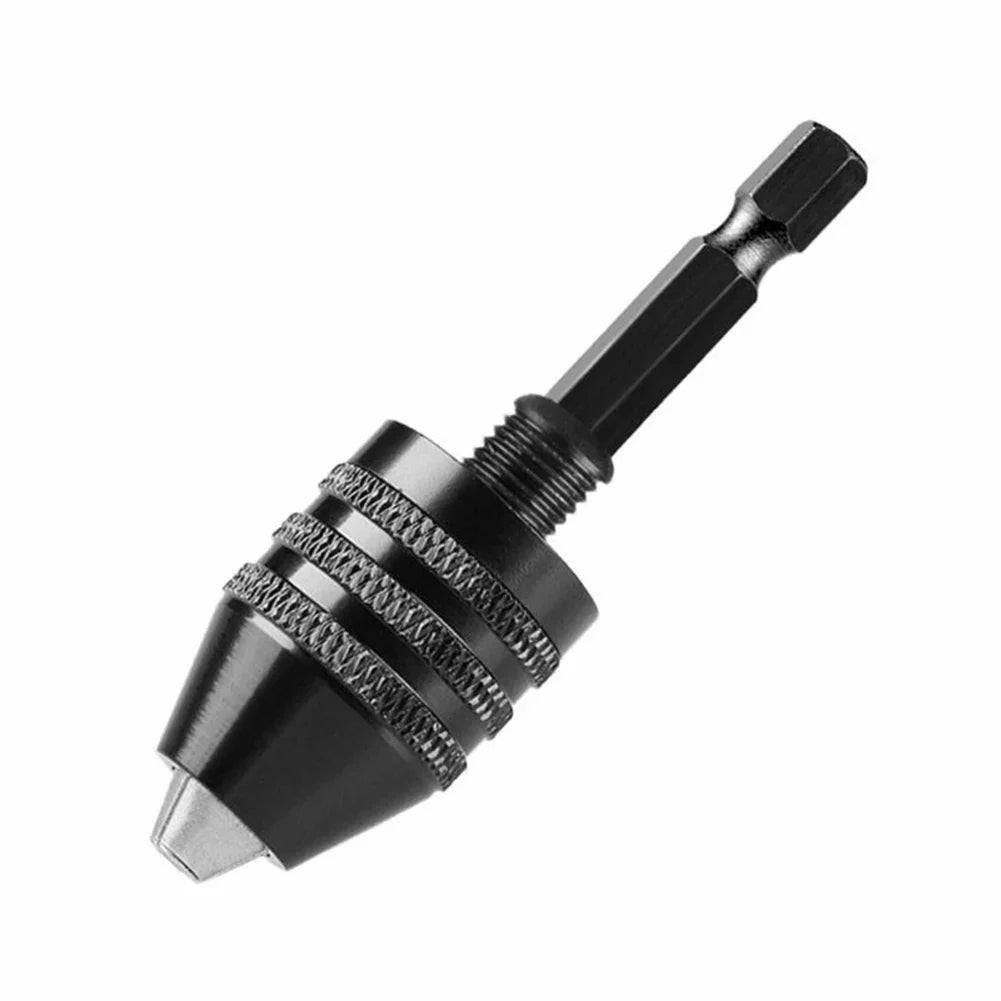 Mini Keyless Drill Chuck 0.3–8mm 1/4" Hex Shank Converter