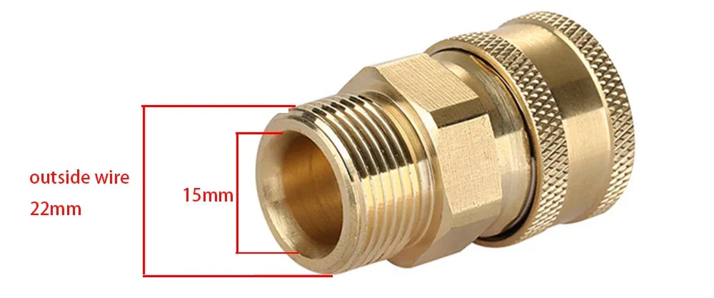 M22 to G1/4 Pressure Washer Adaptor – Quick Connect Female