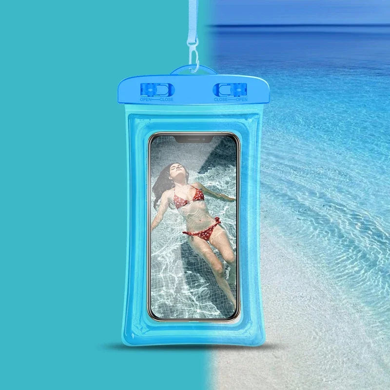 Waterproof Phone Pouch Luminous Dry Bag | Touchscreen
