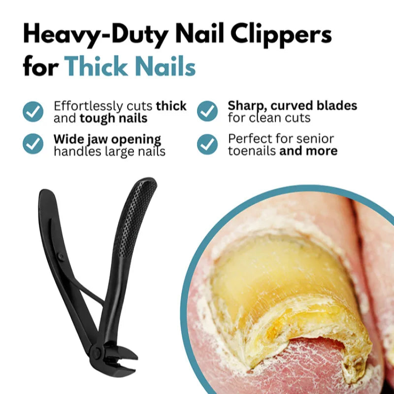 Wide Opening Stainless Steel Nail Clipper – Thick Nails