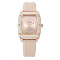 Timetti Square Quartz Watch – Silicone Strap Casual Style