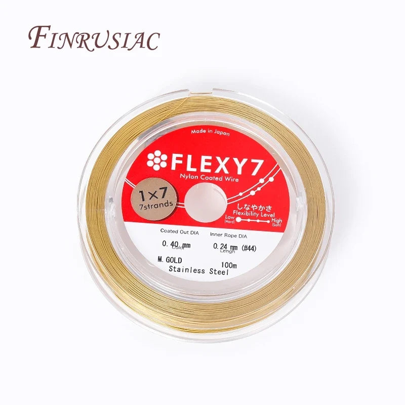 Gold Plated Stainless Steel Beading Wire 0.3–0.6mm | DIY Jewelry