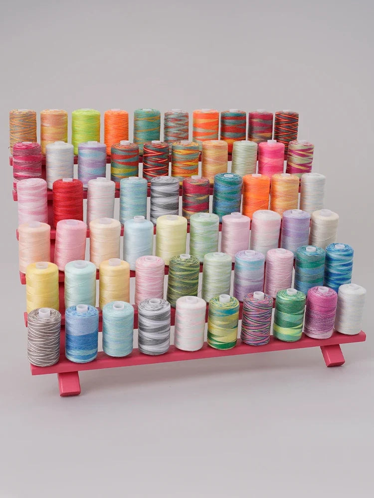 Foldable Bamboo Thread Storage Stand – Sewing & Craft Organizer