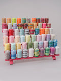 Foldable Bamboo Thread Storage Stand – Sewing & Craft Organizer