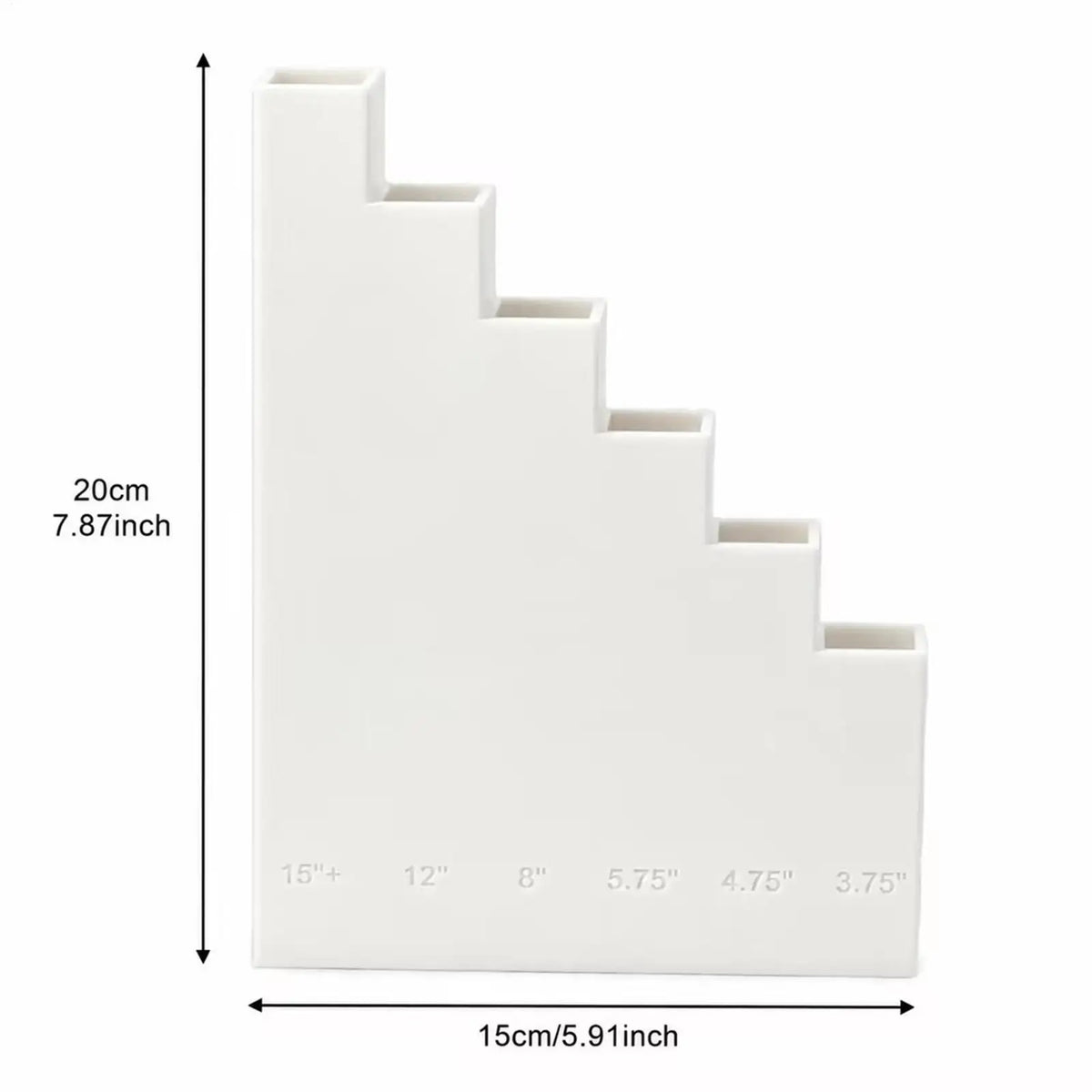 Wall Mounted Zip Tie Organizer – 6 Labeled Size Slots