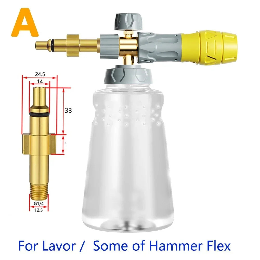 Snow Foam Lance Foam Cannon | Adjustable Pressure Washer Gun