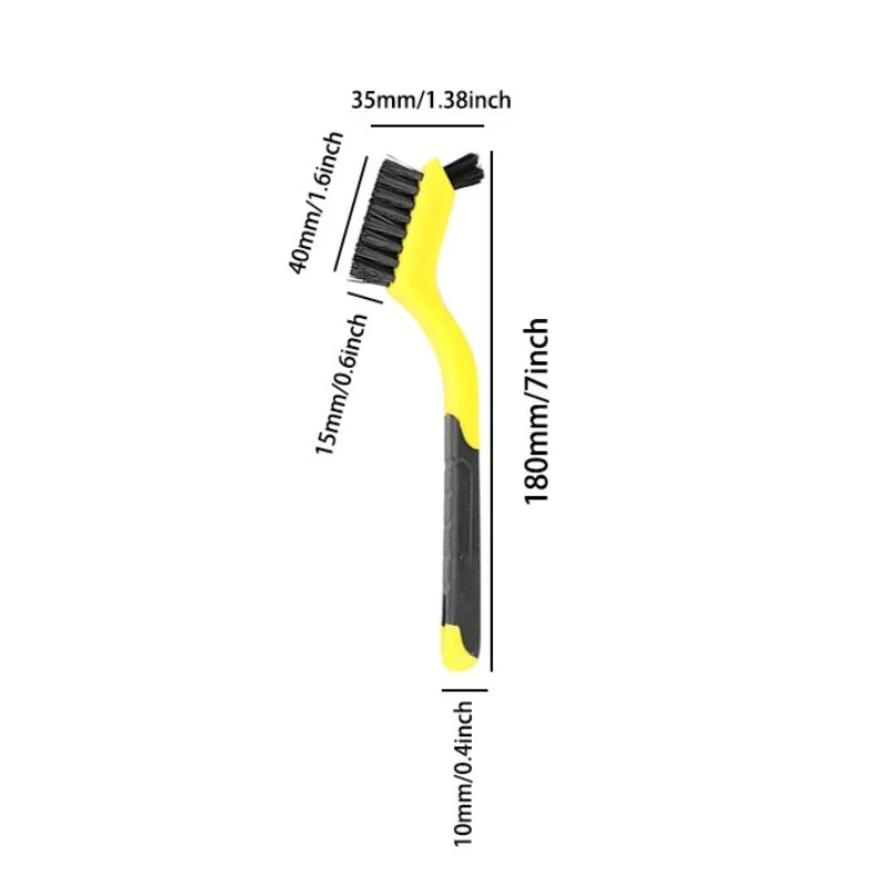 Wire Brush Set – Nylon, Brass & Stainless Steel Bristles