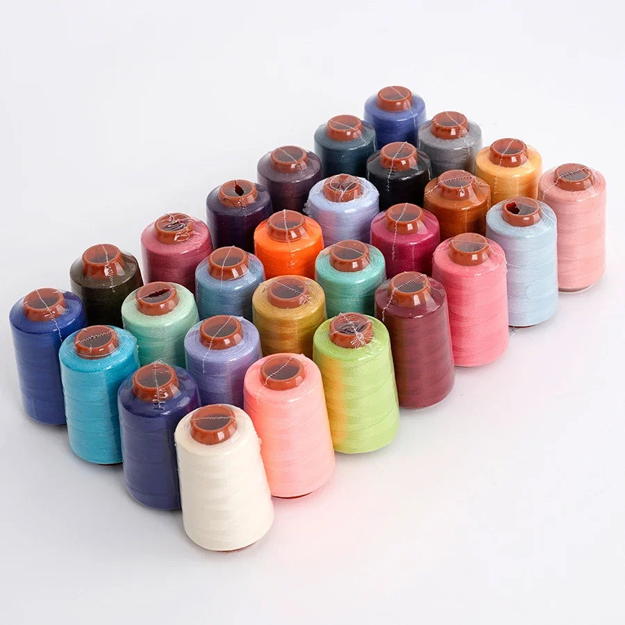 28-Color Polyester Sewing Thread Kit – 800 Yards per Spool