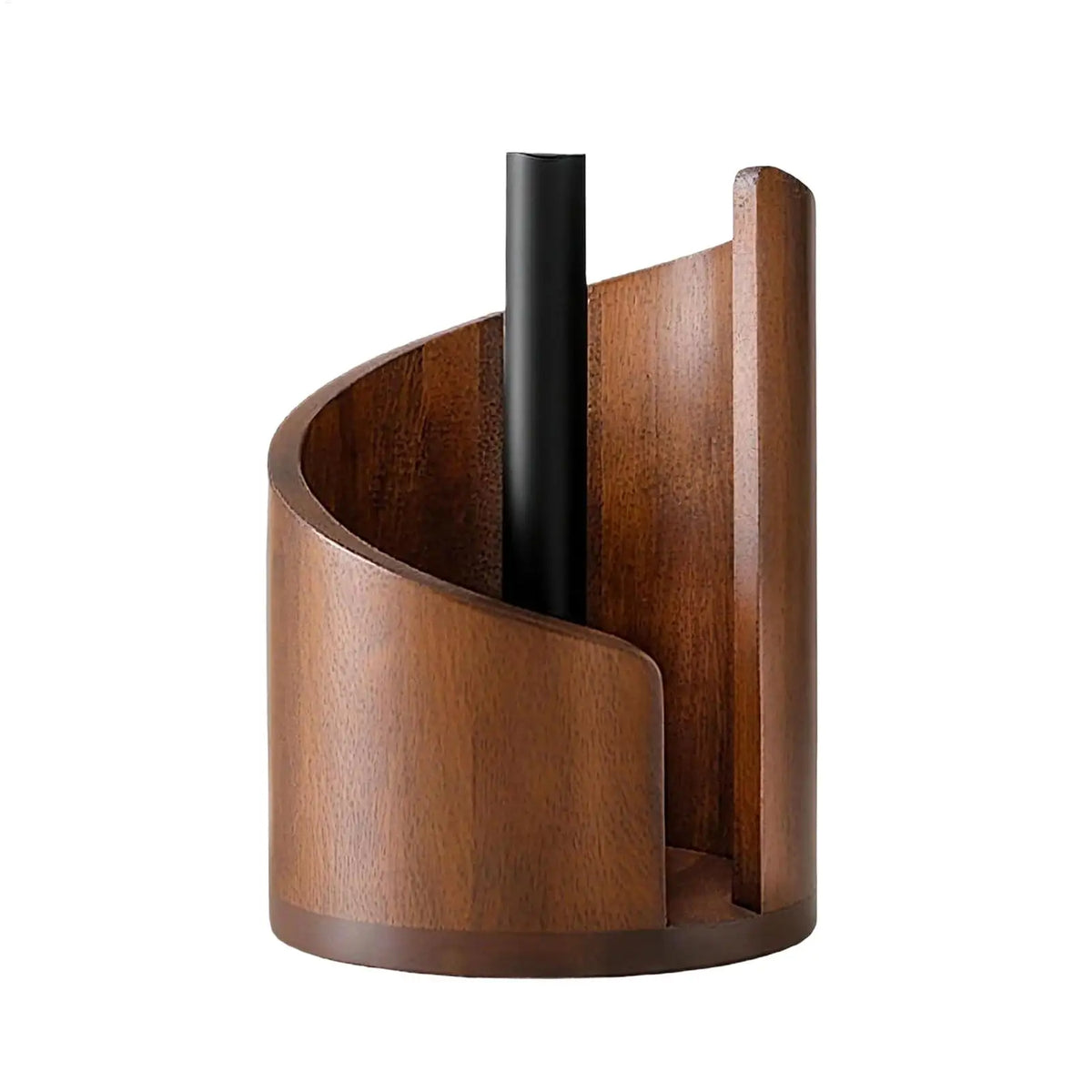 Wooden Paper Towel Holder & Napkin Dispenser Stand