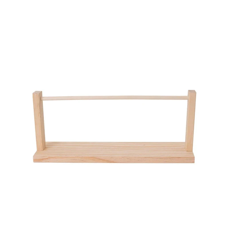Bamboo Ribbon Storage Display Rack – Yarn & Spool Organizer