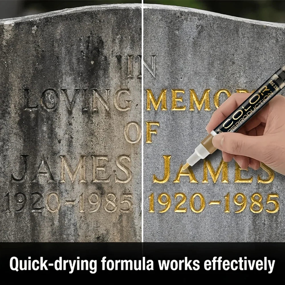 JOKJOK Tombstone Restoration Marker – Stone Inscription Pen
