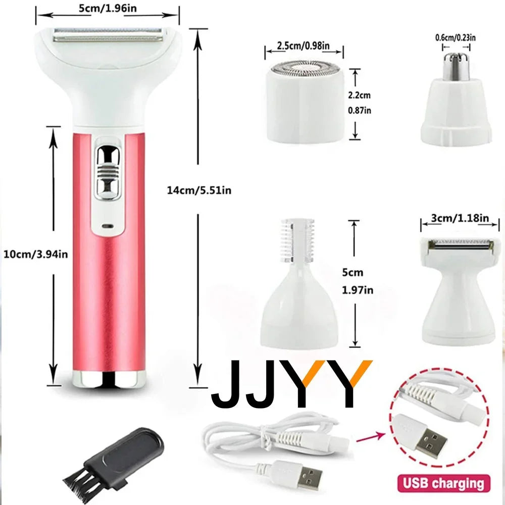 STONEGO 5-in-1 Rechargeable Women's Electric Shaver & Trimmer