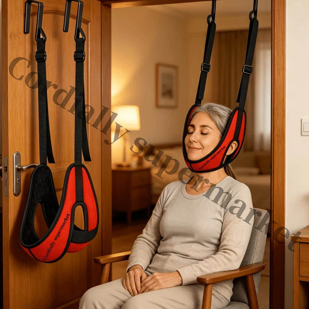Door Hanging Neck Brace – Thickened Cervical Support Strap