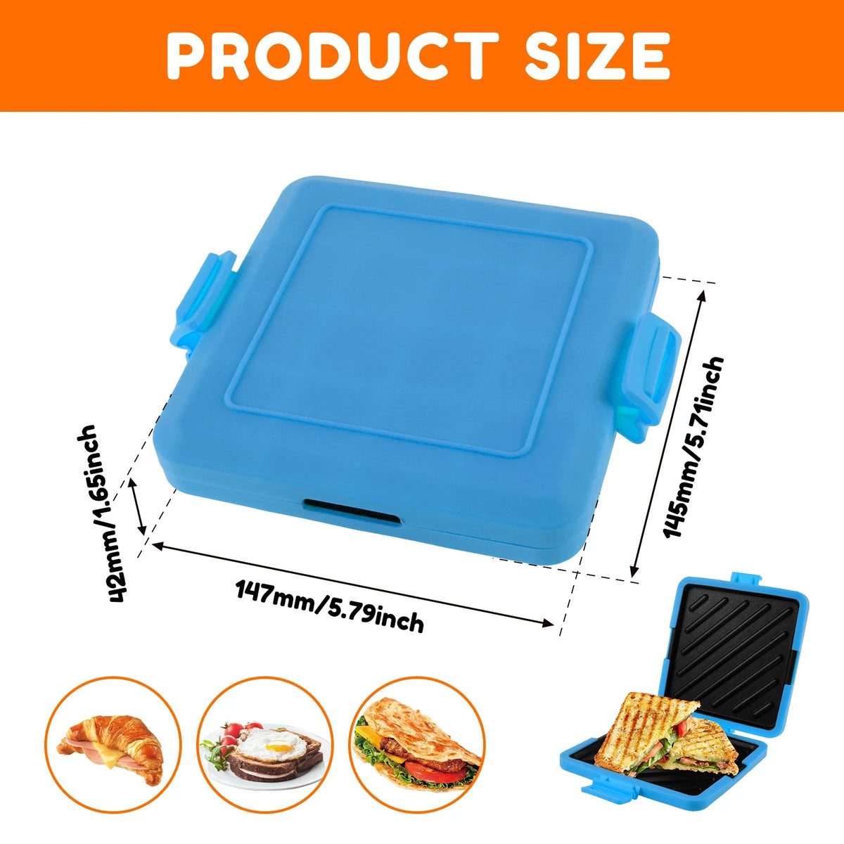 Nixie Microwave Sandwich Maker – Nonstick Crispy Toastie
