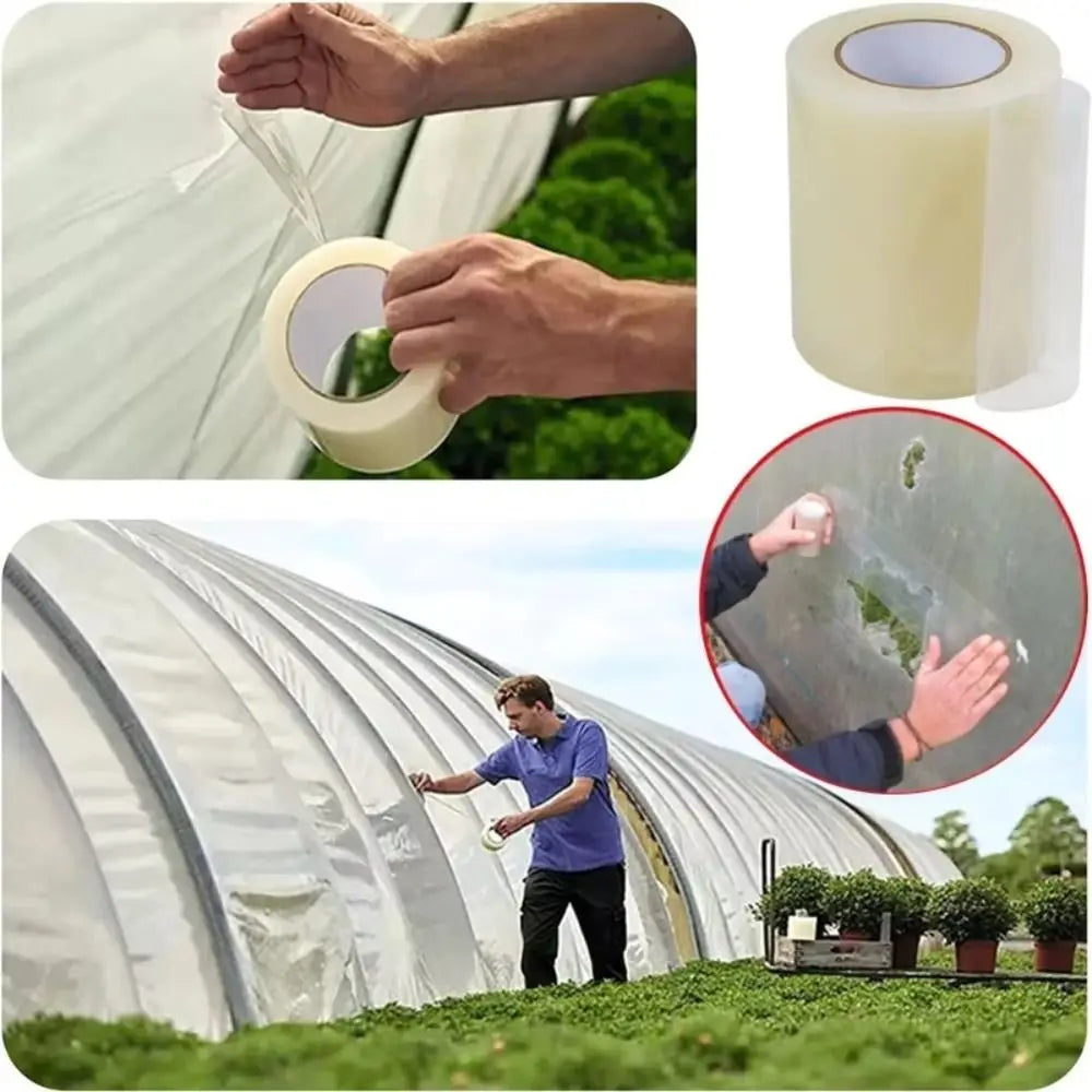 UV Resistant Greenhouse Film Repair Tape | Transparent PE Patch