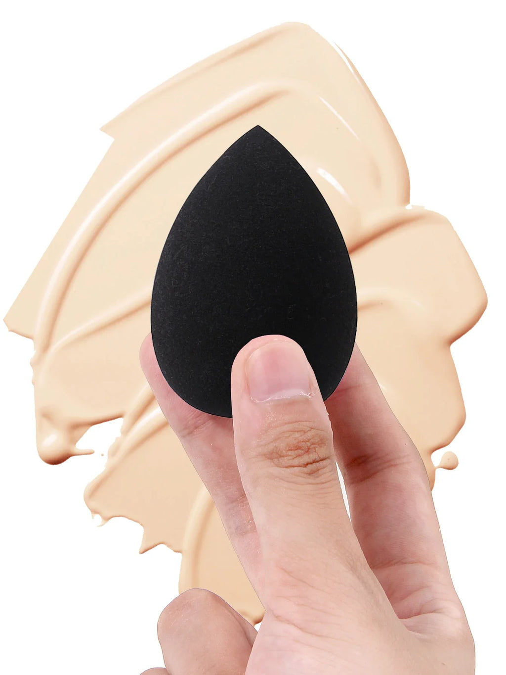 3-Pc Foundation Brush & Sponge Puff Set with Storage Box