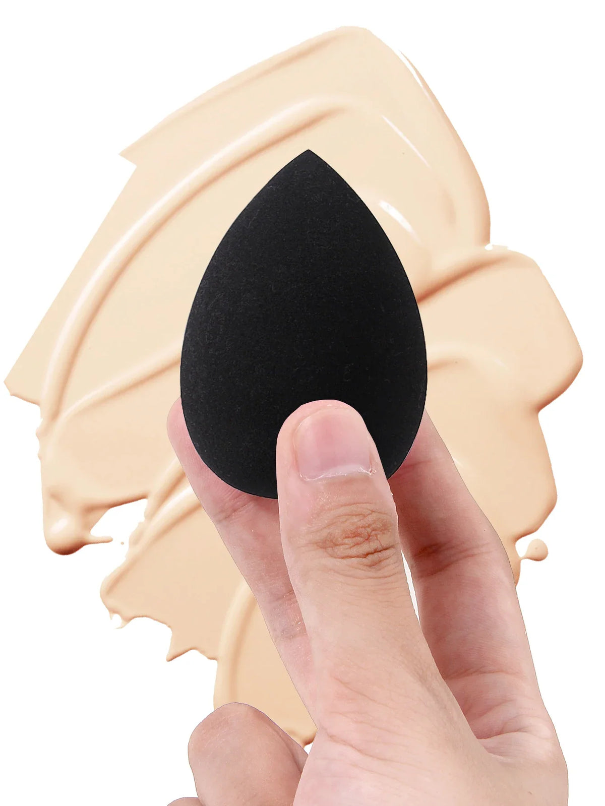 3-Pc Foundation Brush & Sponge Puff Set with Storage Box