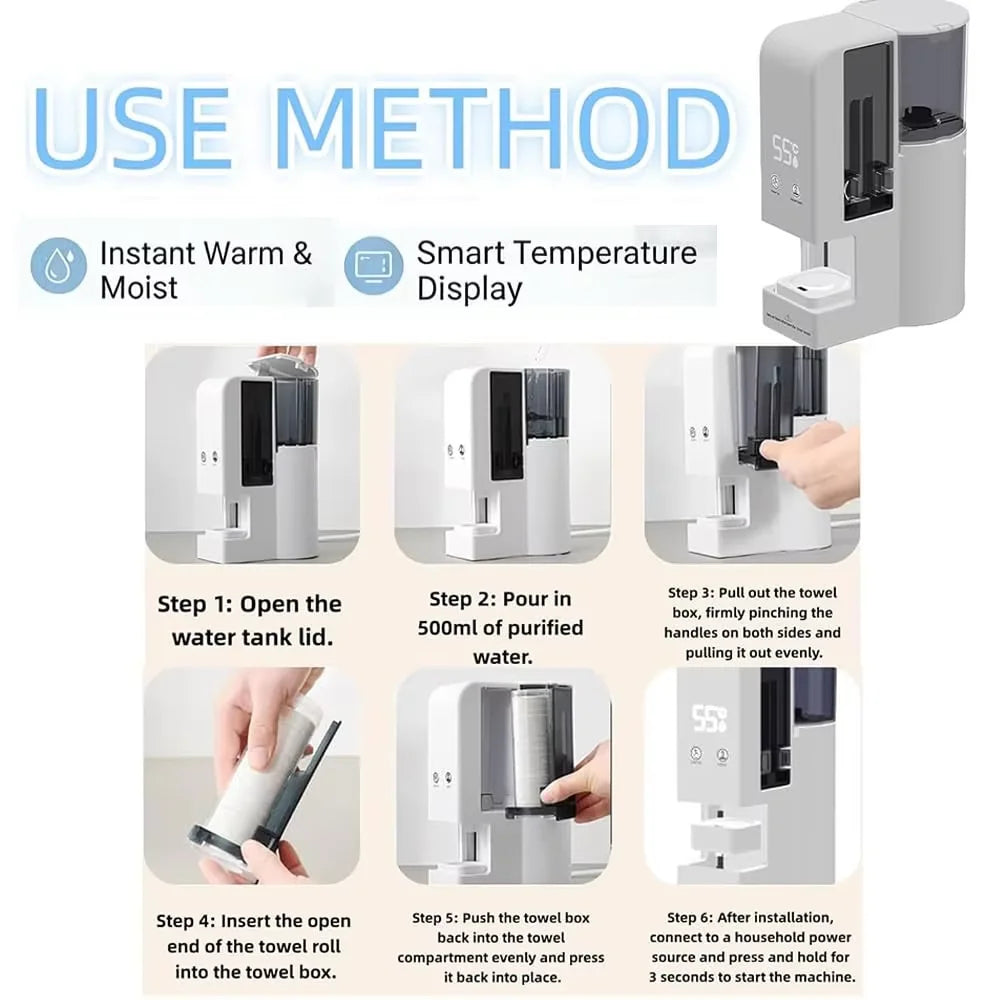 Smart Towel Warmer – Adjustable Temp, 20-Piece Capacity